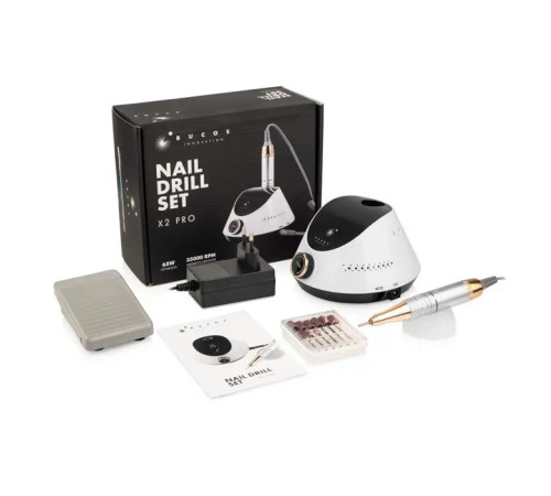 Manicure milling machine BUCOS Nail Drill X2 pro, 65 W