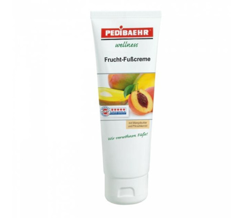 Fruit foot cream with mango oil and peach oil (Frucht-Fusscreme) Baehr, 125 ml