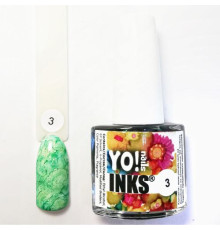 Чорнило Yo nails 3 колір зелений 5 мл