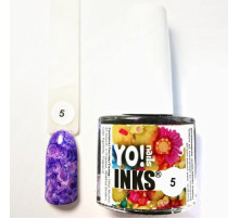 Чорнило Yo nails 5 колір фіолетовий 5 мл