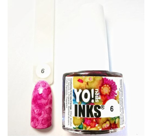 Ink Yo nails 6 color pink 5 ml