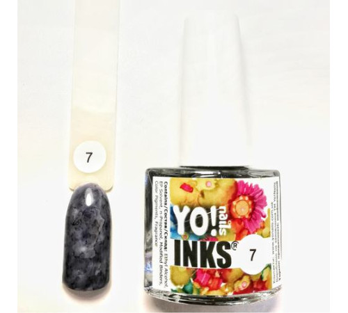 Ink Yo nails 7 color black 5 ml