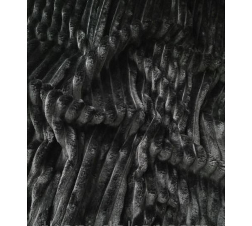 Plush couch cover 220x80 cm black