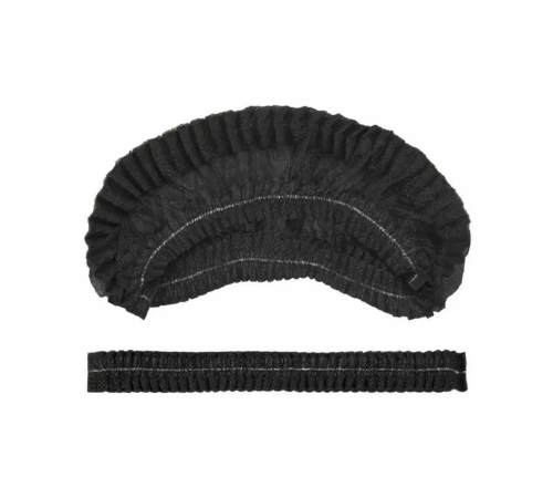 Cap on a double rubber band, pack of 100 black