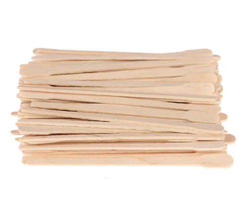 Spatula for wax wooden disposable 50 pcs small