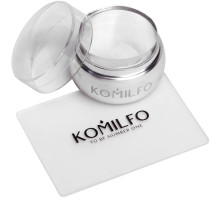 Штамп і скрапер Komilfo прозорий 5*7 см