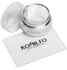 Stamp and scraper Komilfo transparent 5*7 cm