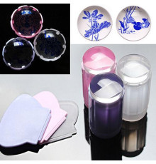 Silicone stamp for stamping - transparent, different colors