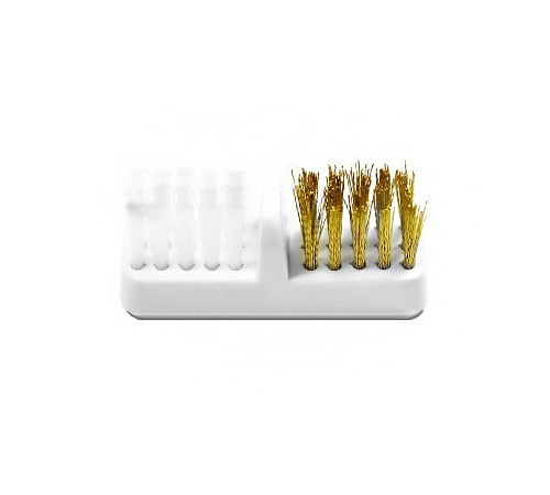 Brush for cleaning cutters double brass plastic