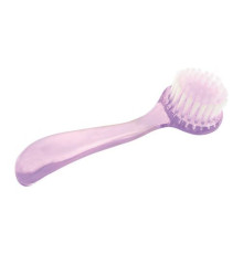 A round dust brush with a handle
