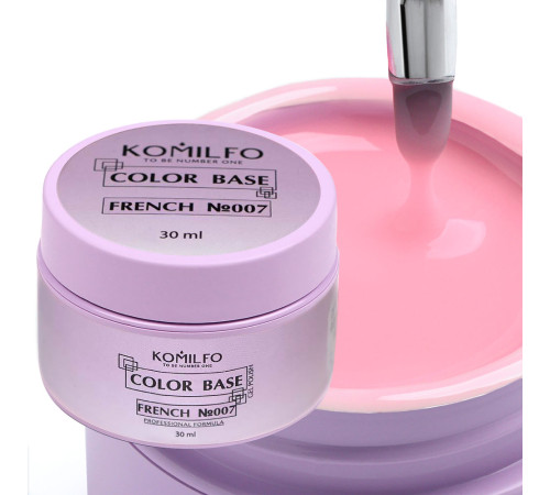 Nail base Komilfo Color Base French 007 HEMA/TPO free, 30 ml