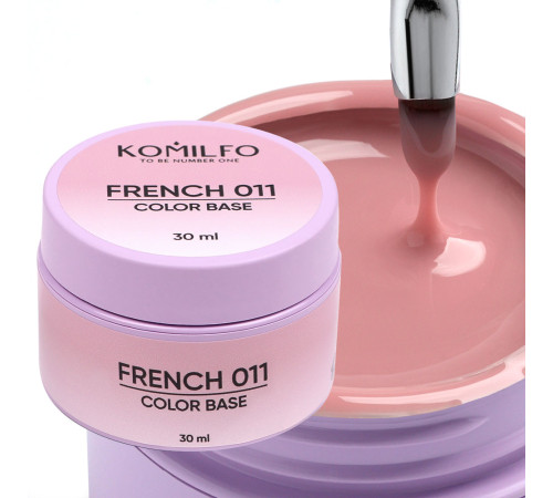 Nail base Komilfo Color Base French 011 HEMA/TPO free, 30 ml