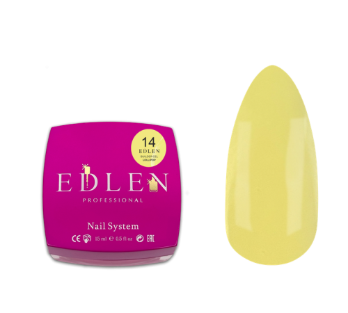 Edlen Builder Gel Lollipop No. 14, yellow, 15 ml