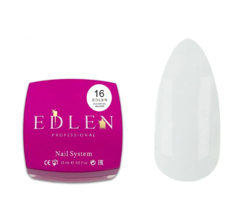 Гель Edlen Builder Gel Lollipop №16, молочний, 15 мл