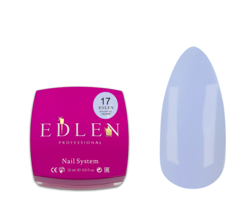 Гель Edlen Builder Gel Lollipop №17, блакитний, 15 мл
