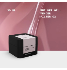 Гель для ногтей BIBLIOTEKA Builder gel №02 Tender Filter, нежный, 30 мл