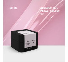 BIBLIOTEKA Builder gel nail gel No. 03 Petal Filter, soft pink, 30 ml