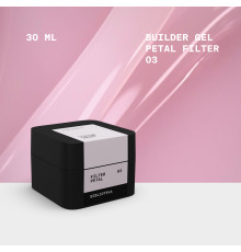 Гель для ногтей BIBLIOTEKA Builder gel №03 Petal Filter, нежно-розовый, 30 мл