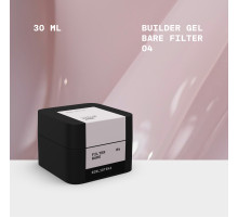 Гель для нігтів BIBLIOTEKA Builder gel №04 Bare Filter, натуральний, 30 мл