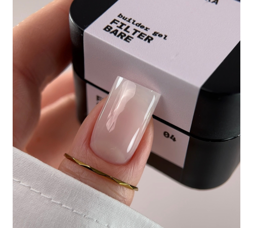 BIBLIOTEKA Builder gel nail gel No. 04 Bare Filter, natural, 30 ml