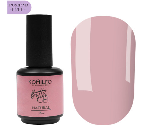 Liquid nail gel Komilfo Bottle Gel Natural Hema/TPO free, 15 ml