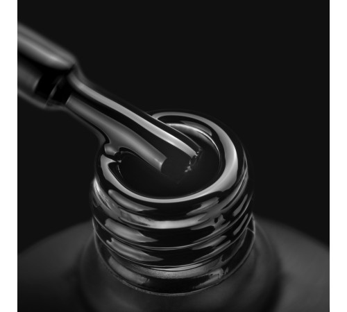 Gel polish Komilfo Deluxe Series №D001 HEMA/TPO free, black enamel, 8 ml