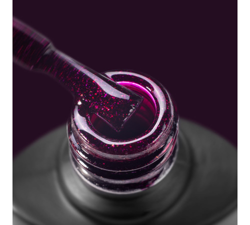 Gel polish Komilfo Deluxe Series No. D094 HEMA/TPO free, bright plum with shimmer, 8 ml