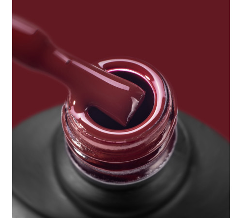 Gel polish Komilfo Deluxe Series No. D098 HEMA/TPO free, slightly burgundy-brown enamel, 8 ml