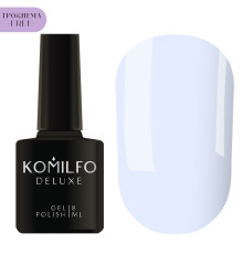 Гель-лак Komilfo Deluxe Series №D196 HEMA/TPO free, пастельний світло-волошковий емаль, 8 мл