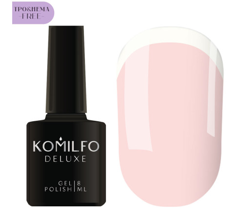 Gel polish Komilfo French Collection №F003 HEMA/TPO free, peach-pink enamel for French, 8 ml