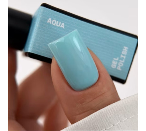 BIBLIOTEKA Gel Nail Polish No. 077, Aqua, water, 10 ml
