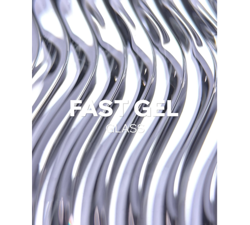 Liquid modeling gel for nails Easy Fast gel Glass, transparent, 30 ml