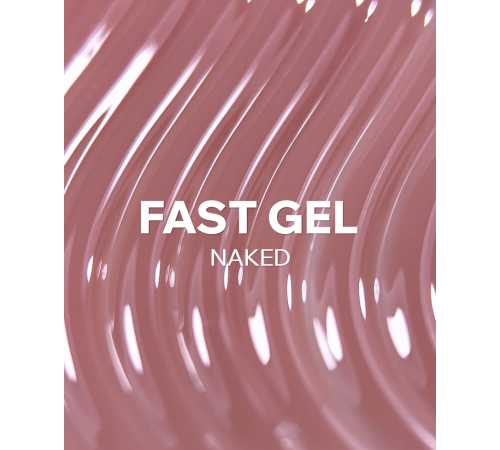 Liquid modeling gel for nails Easy Fast gel Naked, nude, 30 ml