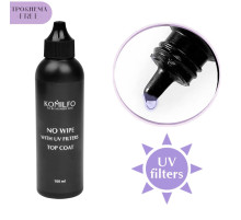 Gel polish fixer Komilfo No Wipe With UV HEMA/TPO free, with UV filters, 100 ml
