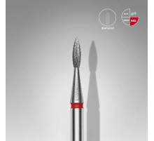 Staleks diamond-coated cutter nozzle, sharp red flame, 1.8 mm, 1 pc.