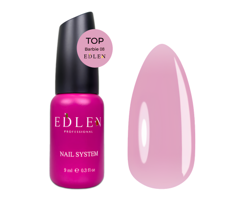 Edlen Barbie top for gel polish No. 08, 9 ml