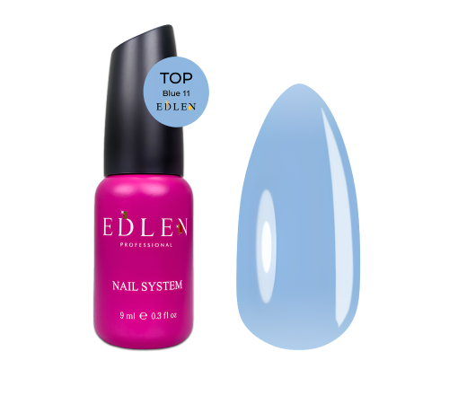 Edlen Blue top for gel polish No. 11, 9 ml