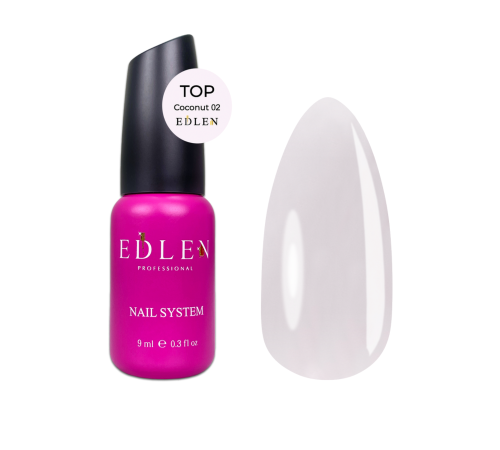 Edlen Coconut top for gel polish No. 02, 9 ml