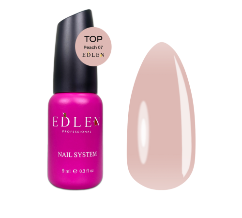Edlen Peach top for gel polish No. 07, 9 ml