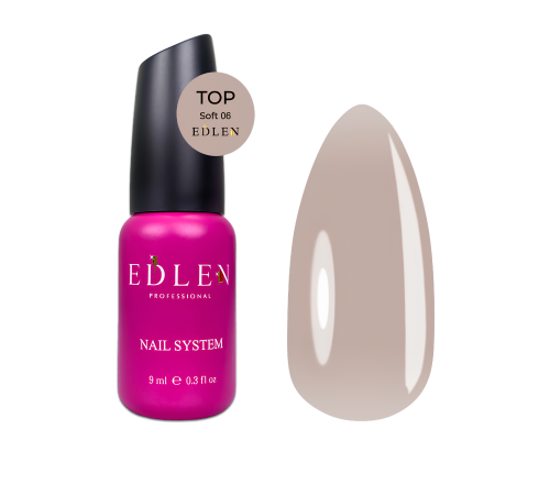 Top for gel polish Edlen Soft top No. 06, 9 ml