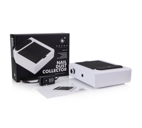 Вытяжка для маникюра BUCOS cyclone V1 с фильтром HEPA, белая, 100W