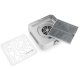 Вытяжка для маникюра BUCOS CYCLONE X2 SILVER с угольным НЕРА-фильтром 72 Вт.