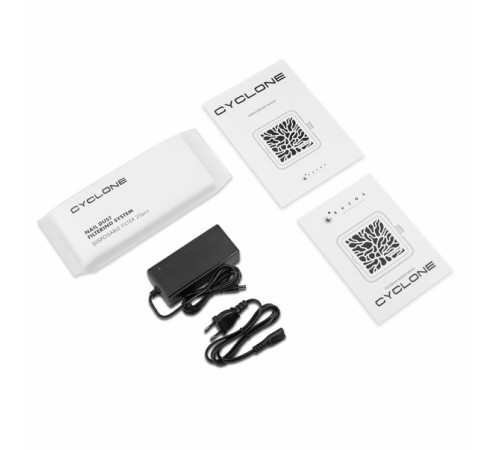 Витяжка для манікюру BUCOS CYCLONE X3 SILVER з вугільним НЕРА-фільтром 72 Вт