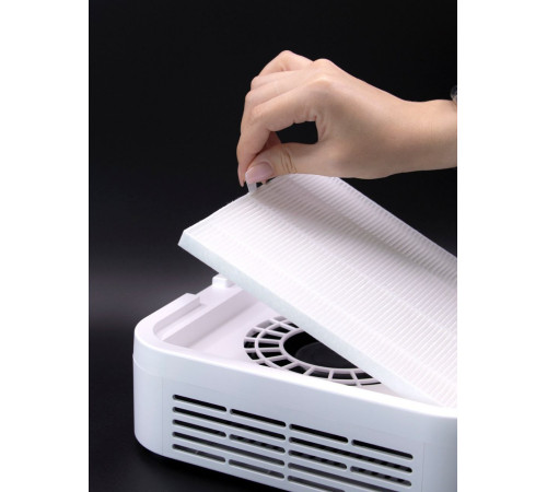 Витяжка для манікюру GLOBAL GF-007, біла, 120 W