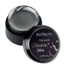 Komilfo Gel Paint Chrome Silver 5 мл (без липкого слоя)