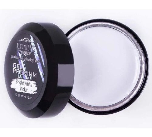 Komilfo Gel Premium Bright White Violet 15 г