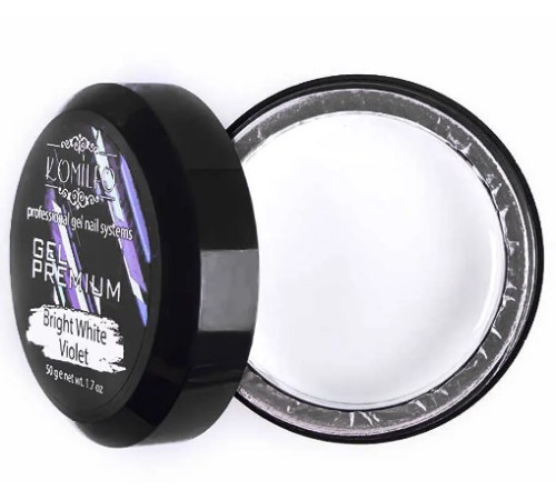 Komilfo Gel Premium Bright White Violet 50 г