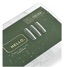 Gel tips HEYLOVE Coffin Long ballerina long, 500 pcs