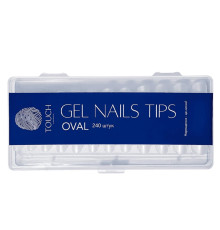 TOUCH Oval gel nail extension tips, oval, 240 pcs