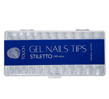 TOUCH Stiletto gel nail extension tips, stiletto, 240 pcs